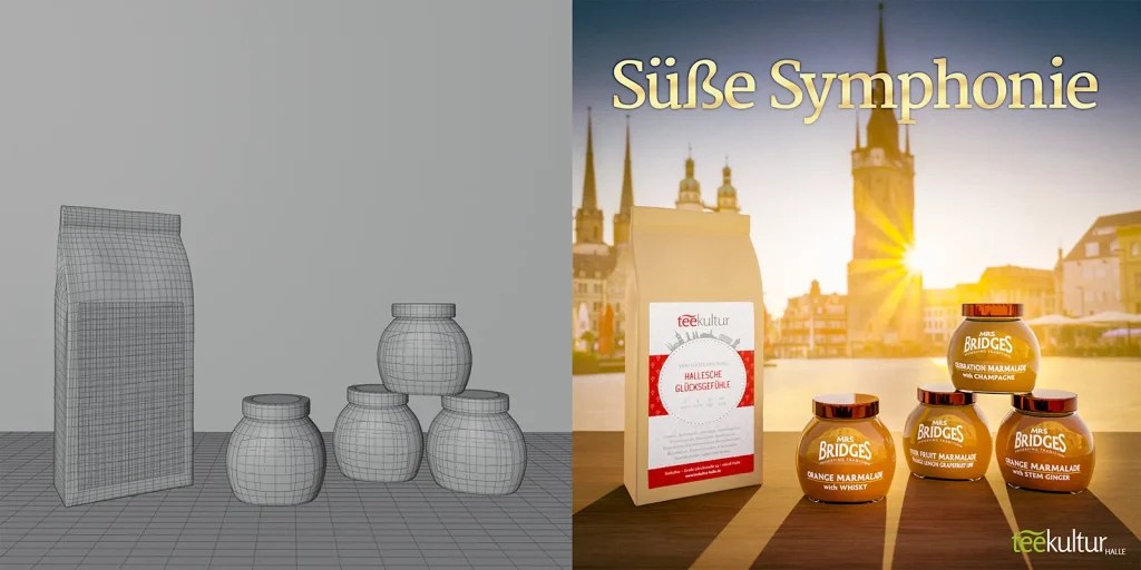 3D-Grafik-Design: „Süße Symphonie“