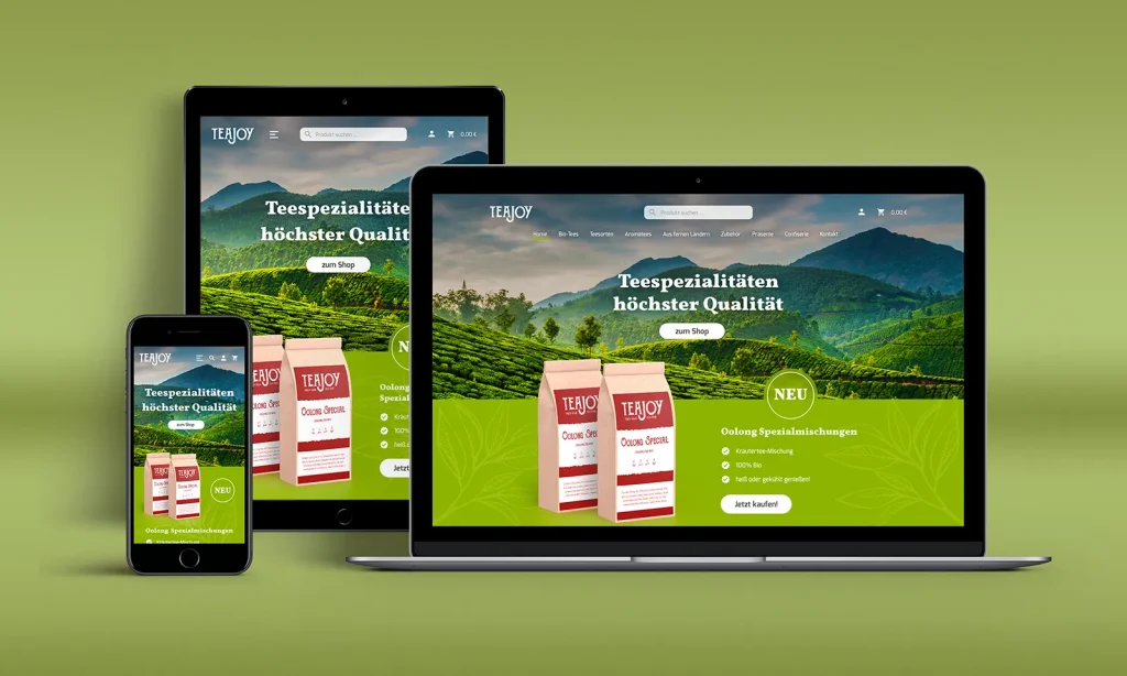 Web-Design: TeaJoy [Konzept]